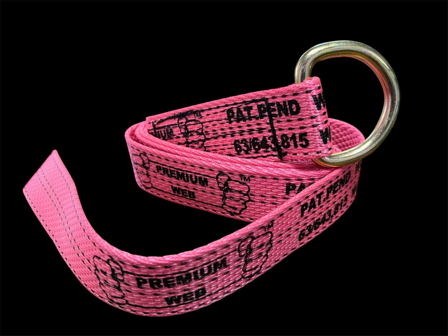 D-Ring Design: Equipped with a sturdy D-ring, allowing for easy attachment to anchor points or hooks. Pink. Right view