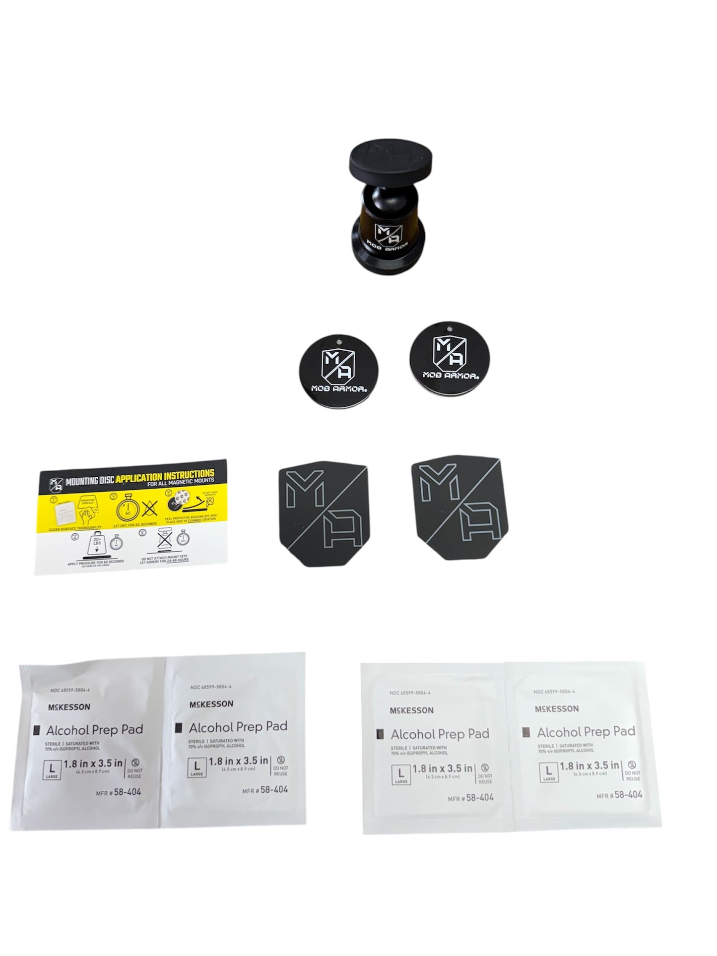 mobnectic maxx phone holder. contents in box.