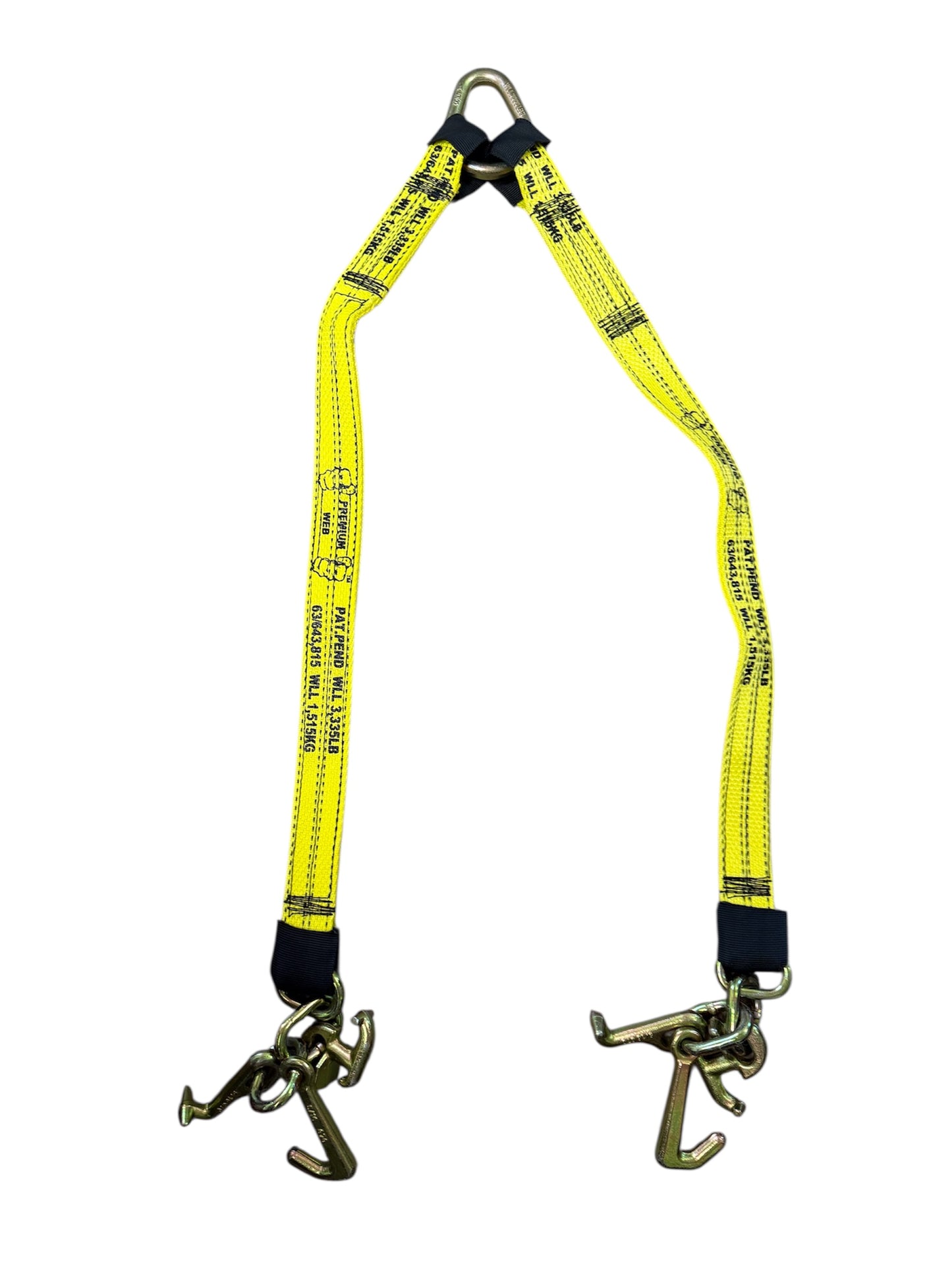 36- INCH RTJ CLUSTER STRAP. CONSTRUCTED WITH PREMIUIM, HEAVY DUTY WEBBING, THE SOFT LOOP DESIGN HELPS PROTECTVEHICLE FRAMES AND ATTACHMENT POINTS AND BUMPERS FROM SCRATCHES AND DAMAGE. YELLOW