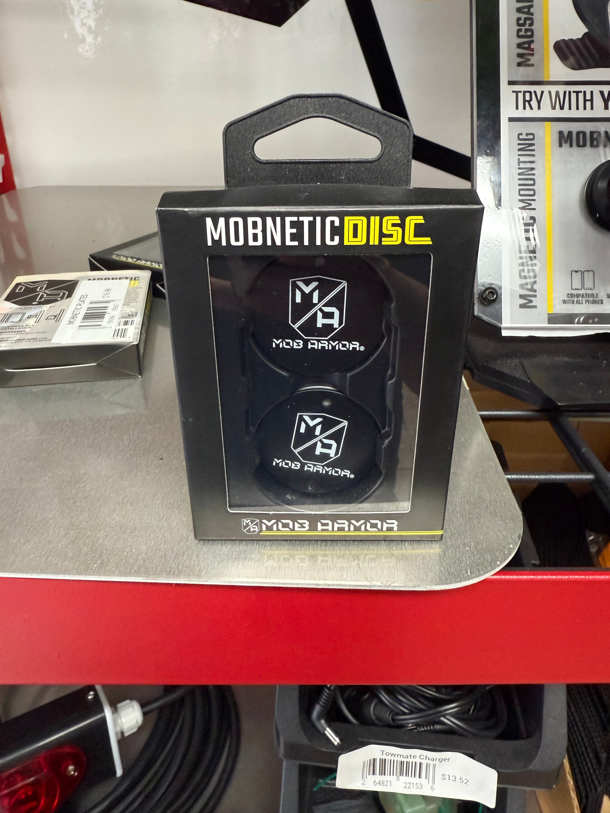 Already have a Mob Armor Mobnetic Mount? This Mobnetic Discs is the perfect replacement or add-on to your existing kit. Designed to work seamlessly with all Mobnetic phone mounts, this metal disc allows you to quickly and securely attach your device in multiple vehicles or locations

"NOTE: THIS IS ONLY THE TWO DISCS. THE FULL MOBNETIC MOUNTING KIT IS SOLD SEPERATELY"